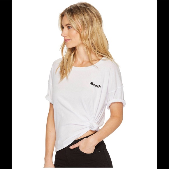 Amuse Society Tops - Amuse Society Beach Tee White